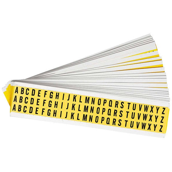 Letter Label, A Thru Z, 1/2in.H, Vinyl
