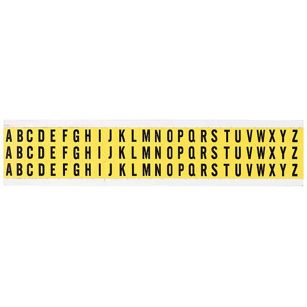 Letter Label, A Thru Z, 1/2in.Hx11/32in.W