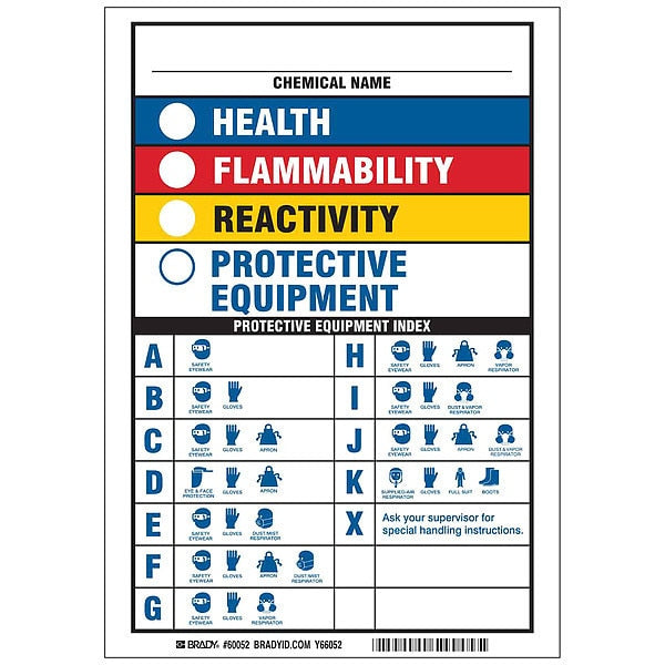 NFPA Sign, 10in. H x 7in. W, Polyester