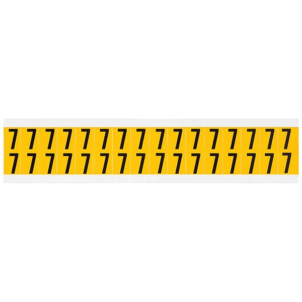 Number Label, 7, 3/4in.Hx9/16in.W, Vinyl