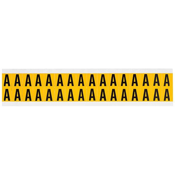 Letter Label, A, 3/4in.Hx9/16in.W, Vinyl