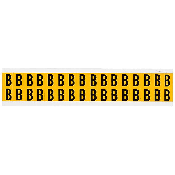 Letter Label, B, 3/4in.Hx9/16in.W, Vinyl