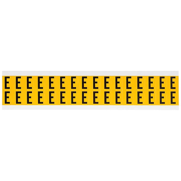 Letter Label, E, 3/4in.Hx9/16in.W, Vinyl