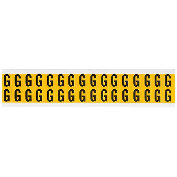 Letter Label, G, 3/4in.Hx9/16in.W, Vinyl