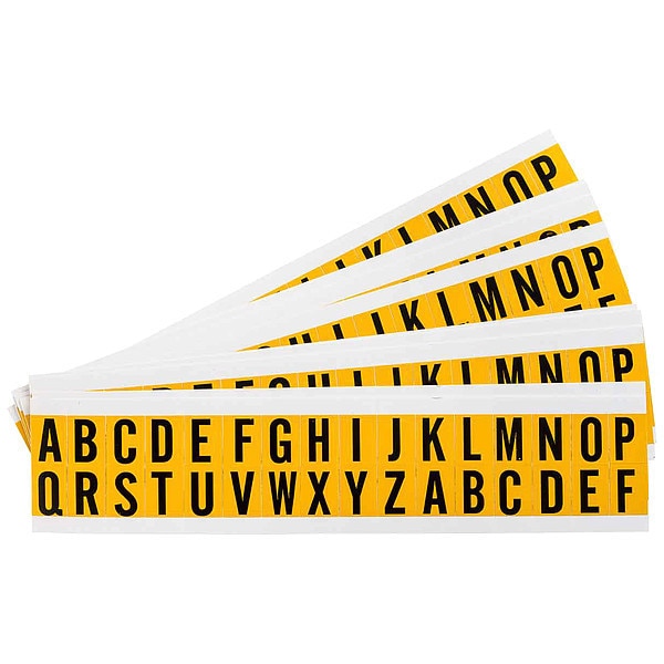 Letter Label, A Thru Z, 3/4in.H, PK25