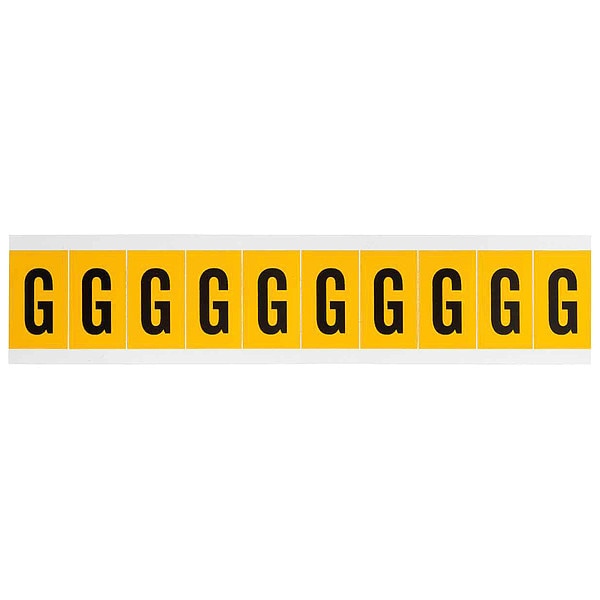 Letter Label, G, 1-1/2in.Hx7/8in.W