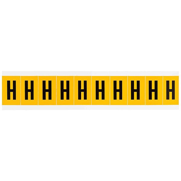 Letter Label, H, 1-1/2in.Hx7/8in.W