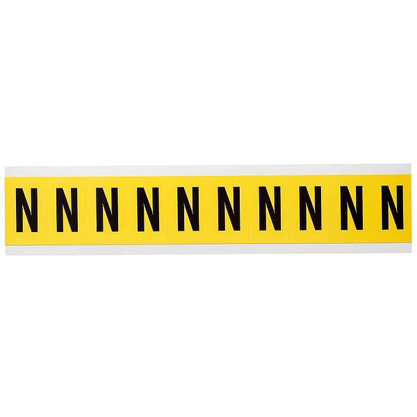 Letter Label, N, 1-1/2in.Hx7/8in.W