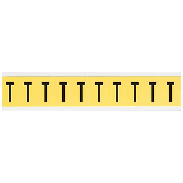 Letter Label, T, 1-1/2in.Hx7/8in.W