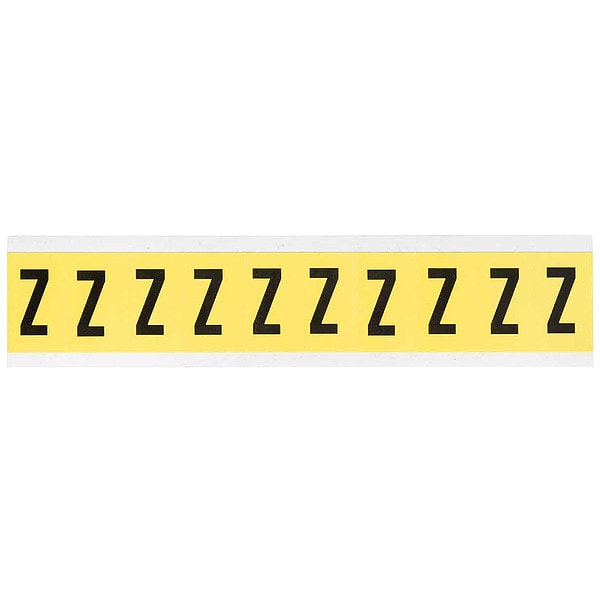 Letter Label, Z, 1-1/2in.Hx7/8in.W, Vinyl