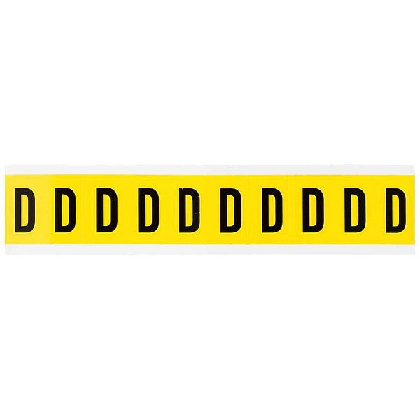 Letter Label, D, No. Cards 1, Vinyl