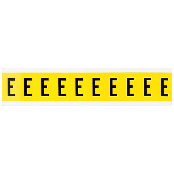 Letter Label, E, No. Cards 1, Vinyl