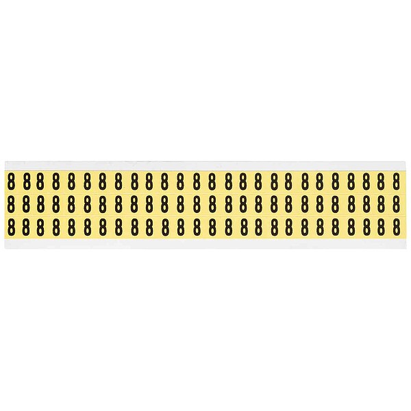Number Label, 8, 1/2in.Hx11/32in.W, Vinyl