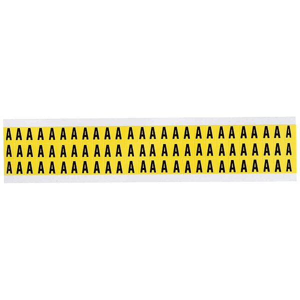 Letter Label, A, 1/2in.Hx11/32in.W, Vinyl