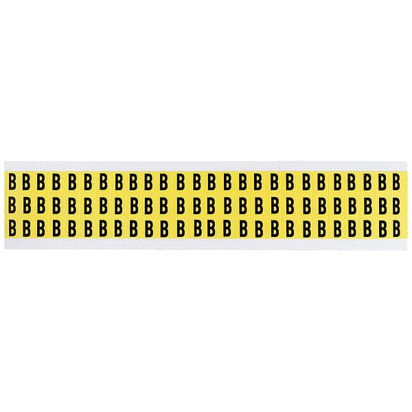 Letter Label, B, 1/2in.Hx11/32in.W, Vinyl