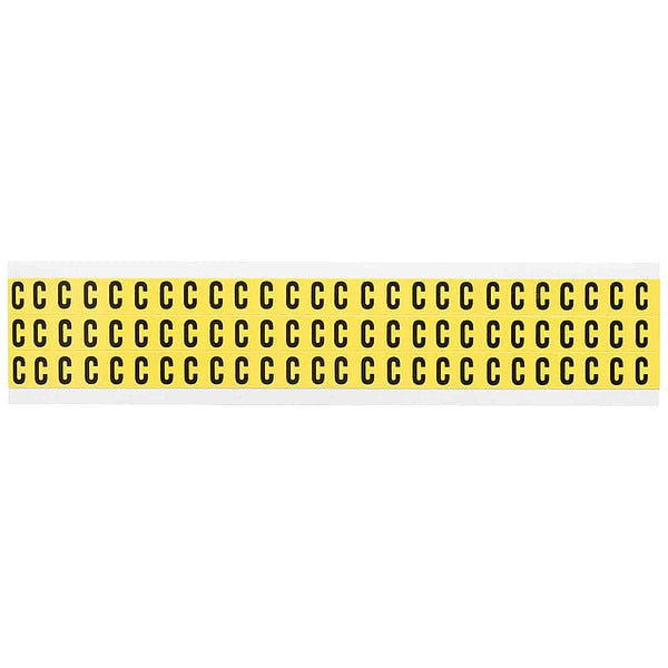 Letter Label, C, 1/2in.Hx11/32in.W, Vinyl