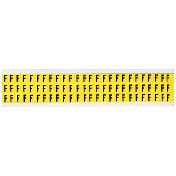 Letter Label, F, 1/2in.Hx11/32in.W, Vinyl