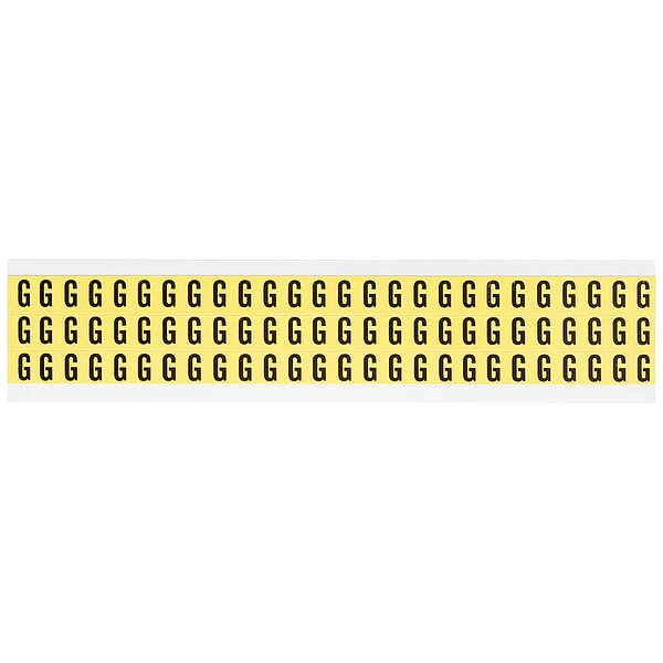 Letter Label, G, 1/2in.Hx11/32in.W, Vinyl