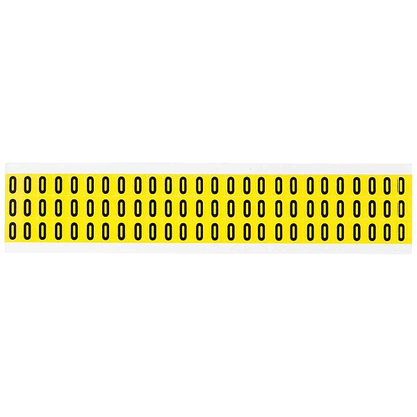 Letter Label, O, 1/2in.Hx11/32in.W, Vinyl