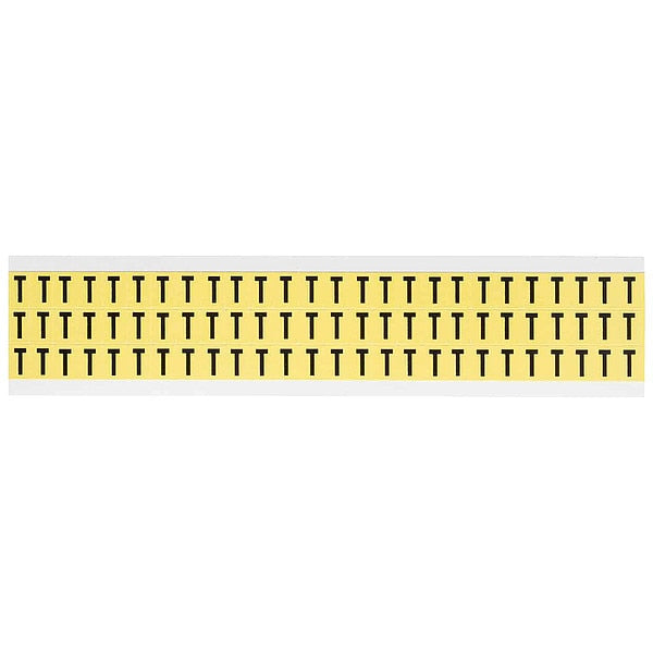 Letter Label, T, 1/2in.Hx11/32in.W, Vinyl