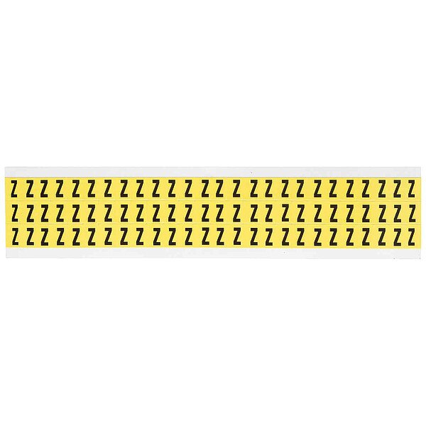 Letter Label, Z, 1/2in.Hx11/32in.W, Vinyl