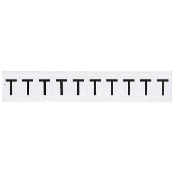 Letter Label, Character T, 1-1/2 In. H