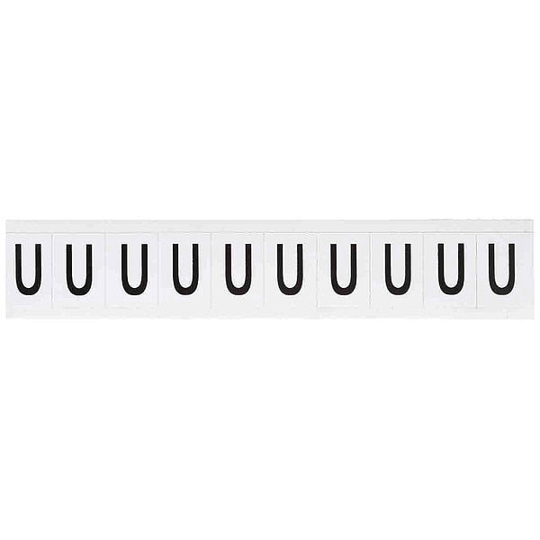 Letter Label, Character U, 1-1/2 In. H