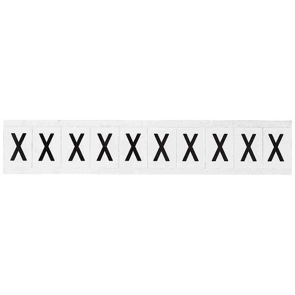 Letter Label, Character X, 1-1/2 In. H