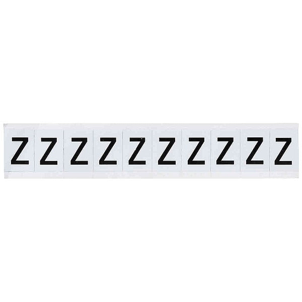 Letter Label, Character Z, 1-1/2 In. H