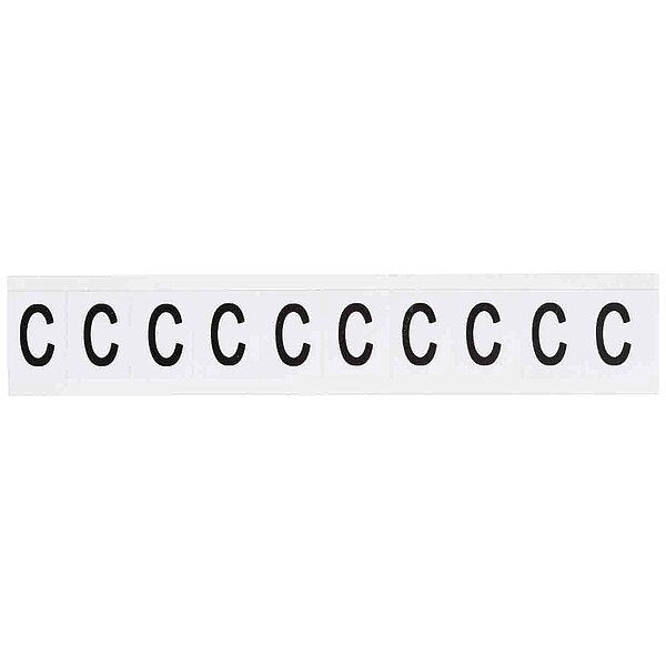 Letter Label, Character C, 1-1/2 In. H