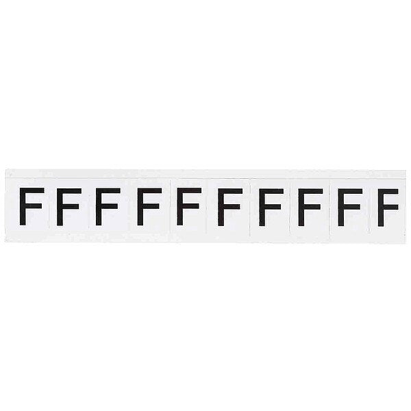 Letter Label, Character F, 1-1/2 In. H