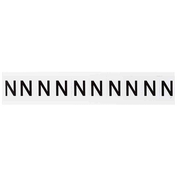 Letter Label, Character N, 1-1/2 In. H