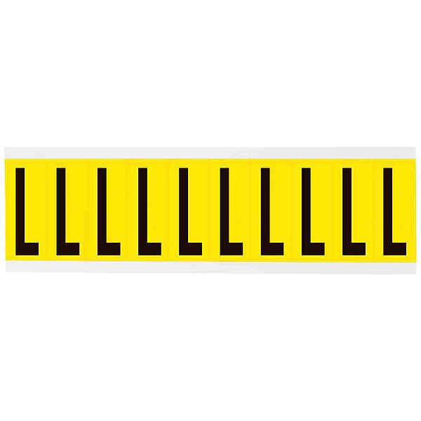 Letter Label, L, 2-1/4in.Hx7/8in.W