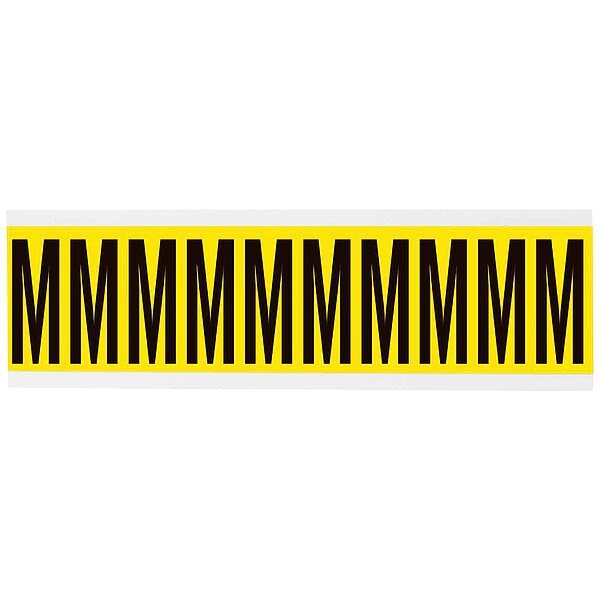 Letter Label, M, 2-1/4in.Hx7/8in.W