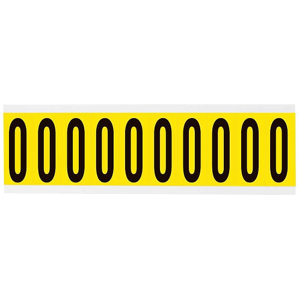 Letter Label, O, 2-1/4in.Hx7/8in.W, Vinyl