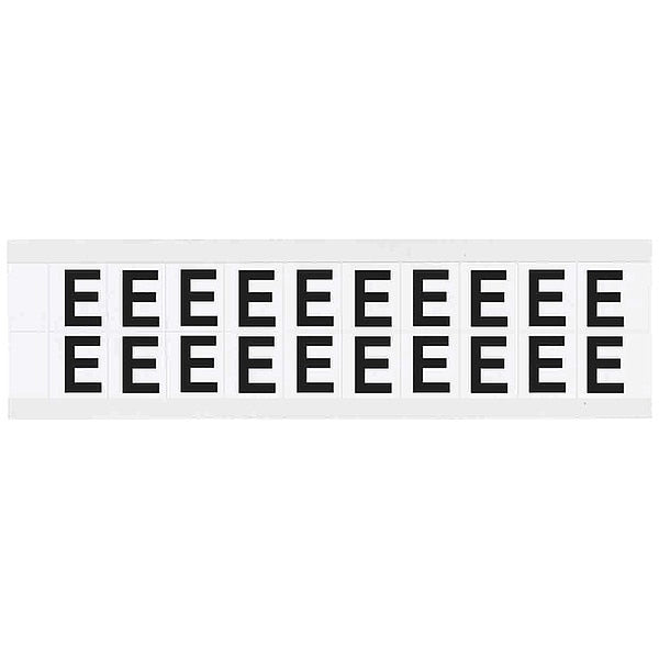 Letter Label, E, 3/4in.Hx21/32in.W, Vinyl