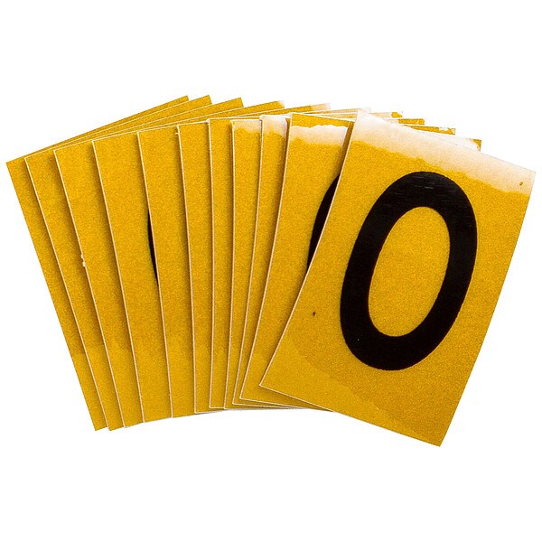 Letter Label, O, 1-1/2in.Hx1in.W, PK25