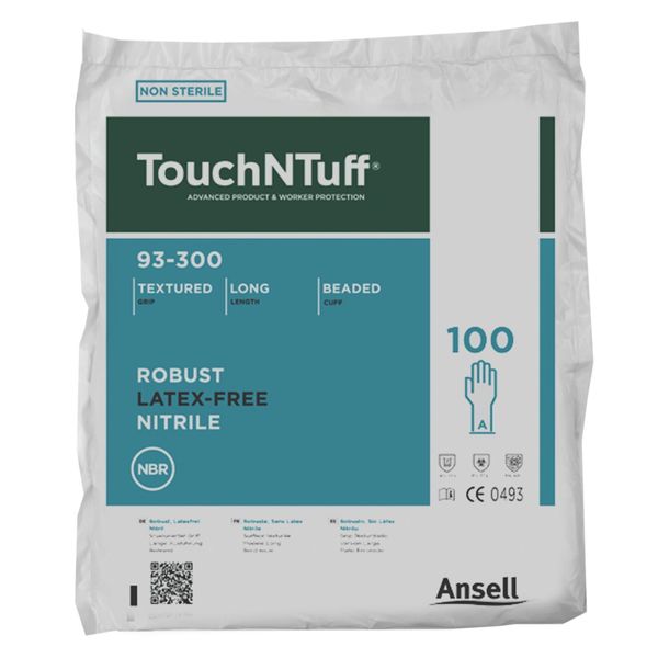 Disposable Gloves, Nitrile, Powdered, Green, M, 1000 PK
