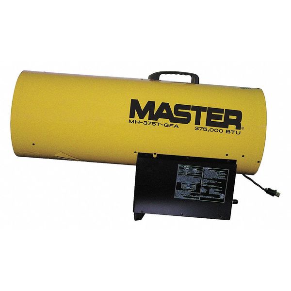 Forced Air Heater, Liquid Propane, 375,000 BtuH, 1,500 cfm, 13 in Wx