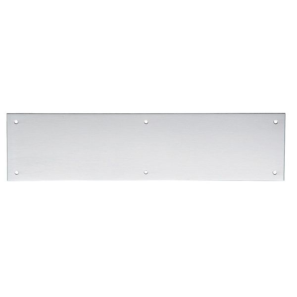 Door Push Plate, Stainless Steel, 16