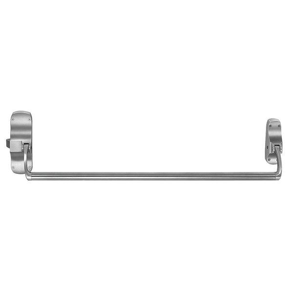 Rim Exit Device, Satin Chrome, Heavy Duty