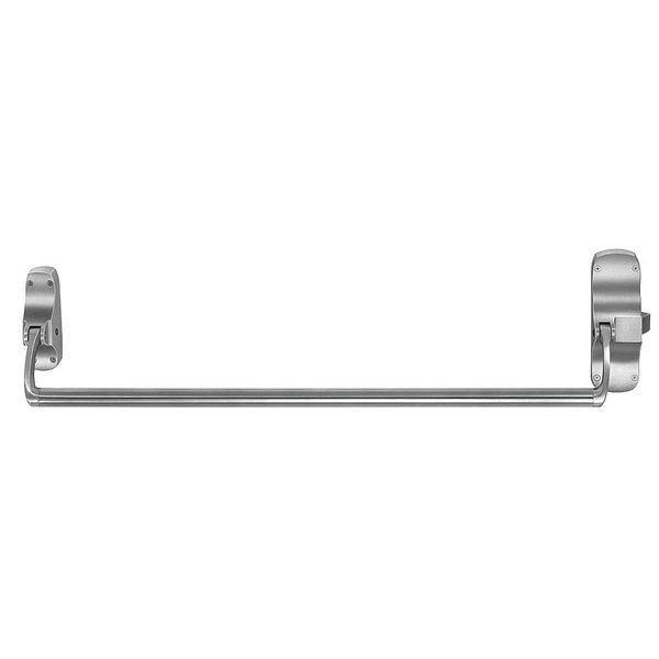 Rim Exit Device, Satin Chrome, Heavy Duty