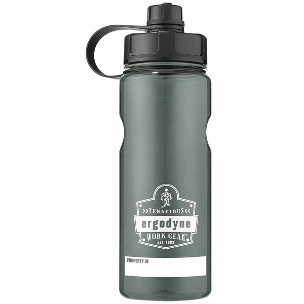 Water Bottle, 1L, Gray, BPA Free