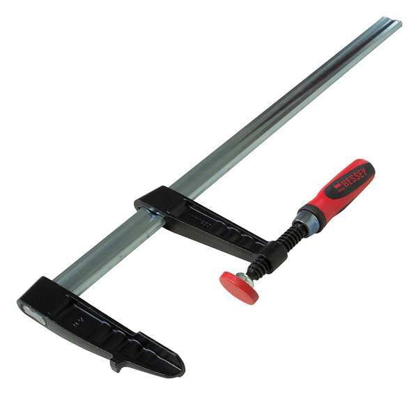 24 in Bar Clamp Composite Plastic Handle and 4 1/2 in Throat Depth