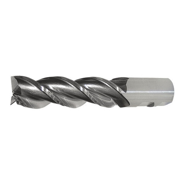 3-Flute PM+â¢ HSS-E Square CC Single High-Helix End Mill Cleveland PM-539R-TC TiCN 1x1x2x4-1/2