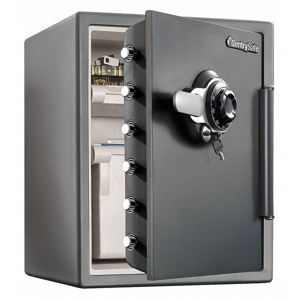 Fire Rated Security Safe, 2.05 cu ft, 125 lb, 1 hr. Fire Rating