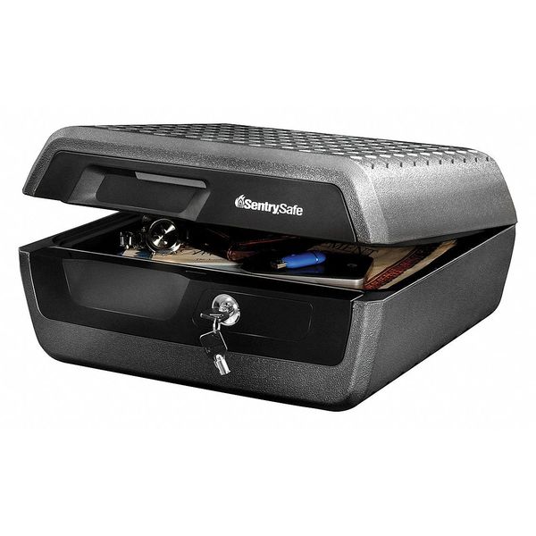 Chest Safe, 0.36 cu ft, 24 lb, Tubular Key Lock