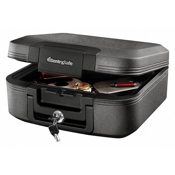 Fire Rated Chest Safe, 0.28 cu ft, 20 lb, Privacy Key Lock
