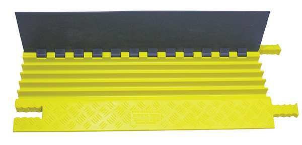 Cable Protector, Hinged, 5 Channels, 3 ft.