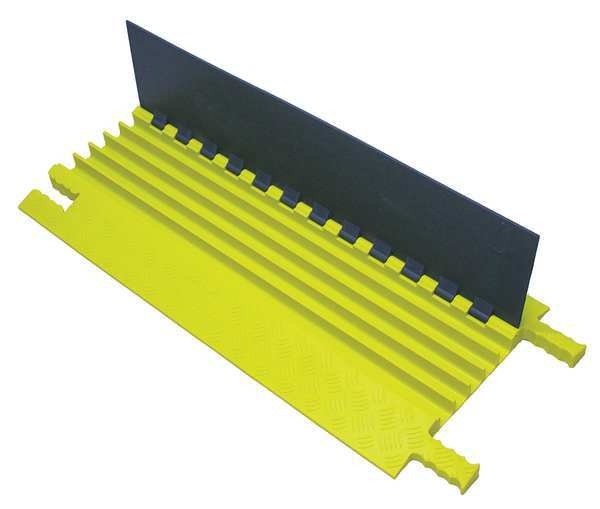 Cable Protector, Hinged, 5 Channels, 3 ft.